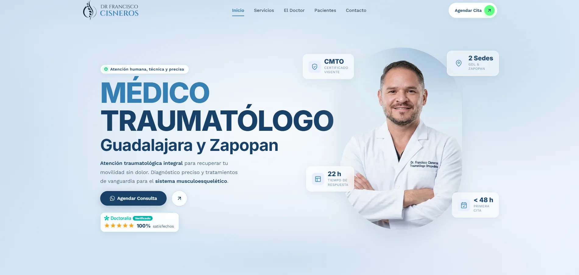 Proyecto web cl&iacute;nica en Guadalajara