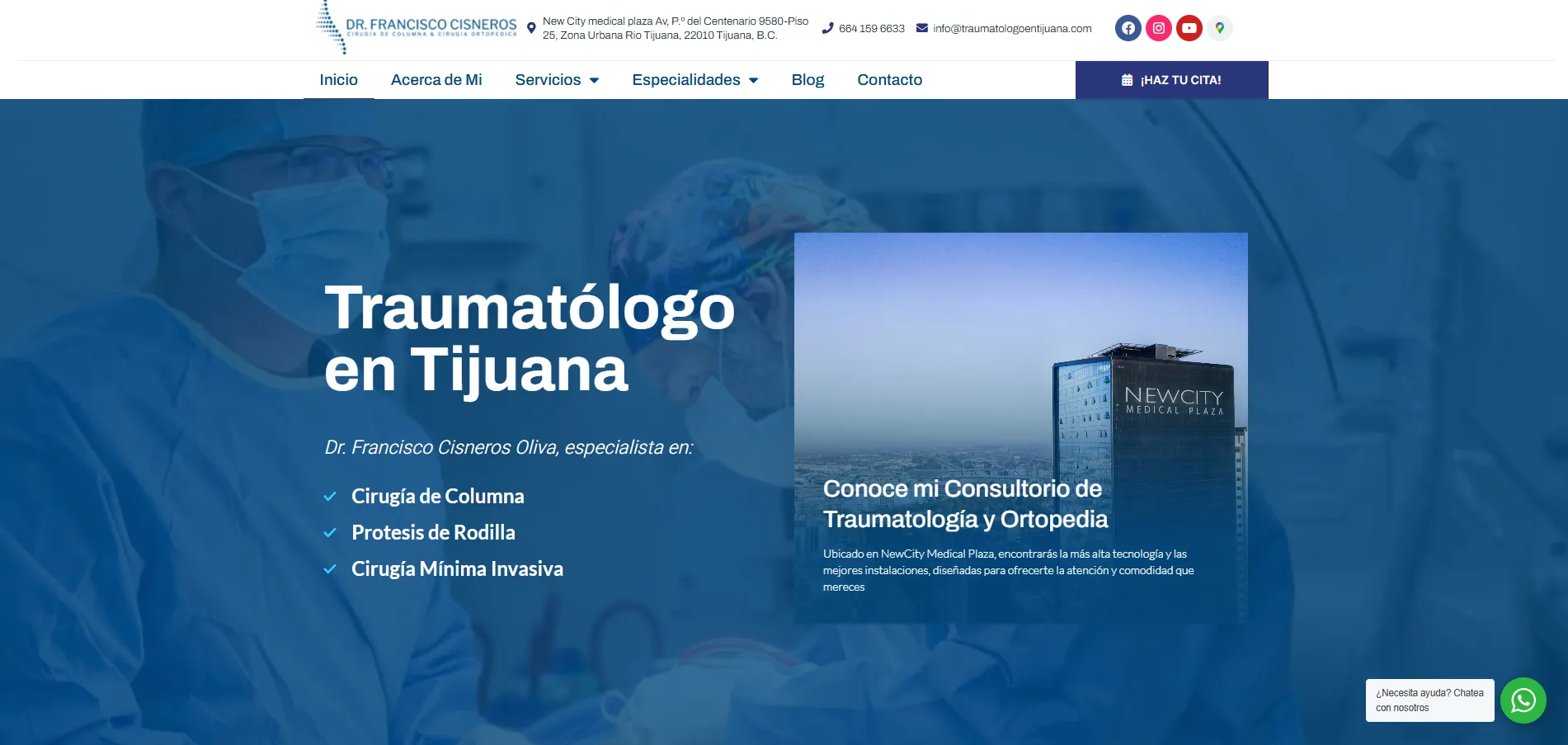 Proyecto web pr&aacute;ctica m&eacute;dica en Tijuana